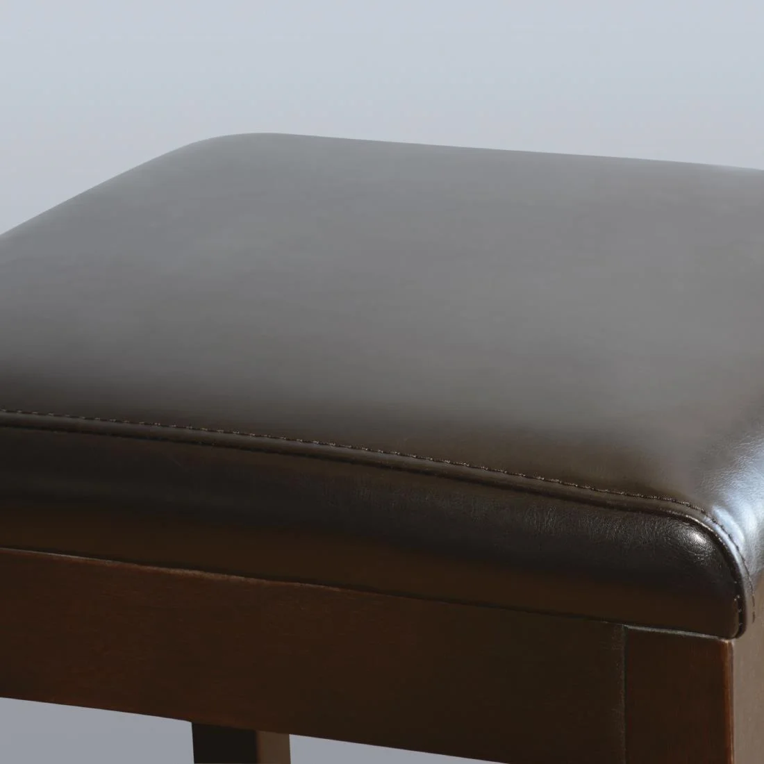 Bolero Faux Leather High Bar Stools Black (Pack of 2) - Image 2