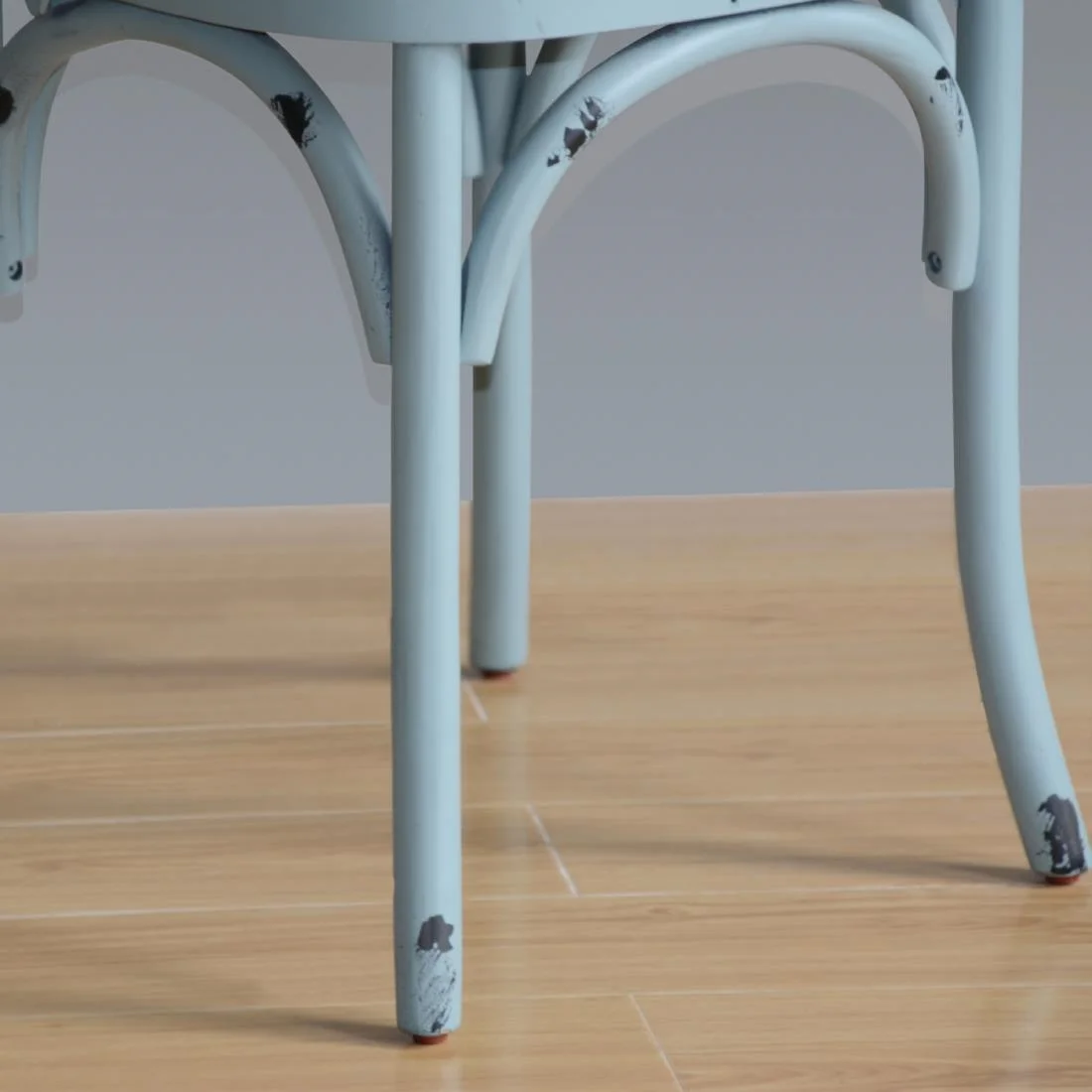 Bolero Blue Bentwood Chairs with Metal Cross Backrest (Pack of 2) - Image 4