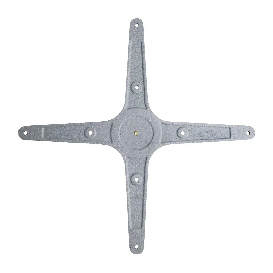 Bolero Brushed Aluminium Four Leg Table Base - Image 5