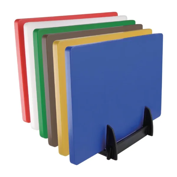 Hygiplas Black Plastic Chopping Board Rack Large