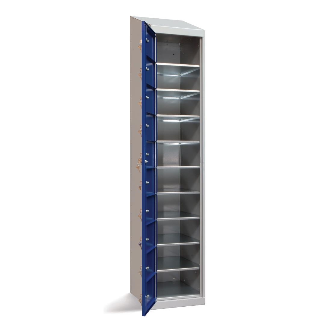 Garment 10 Door Dispensing Locker Sloping Top