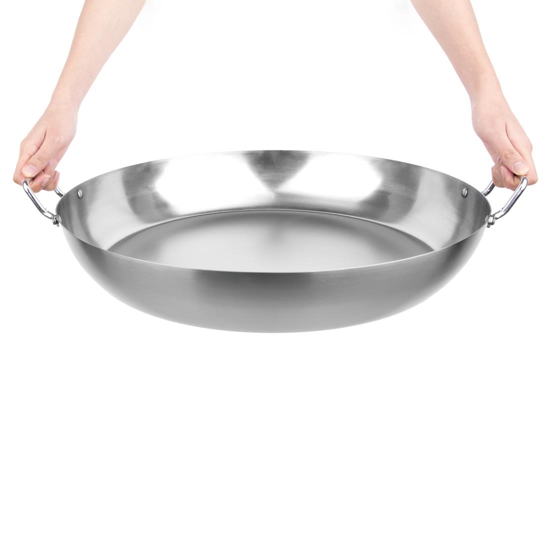 Vogue Black Iron Paella Pan 508mm