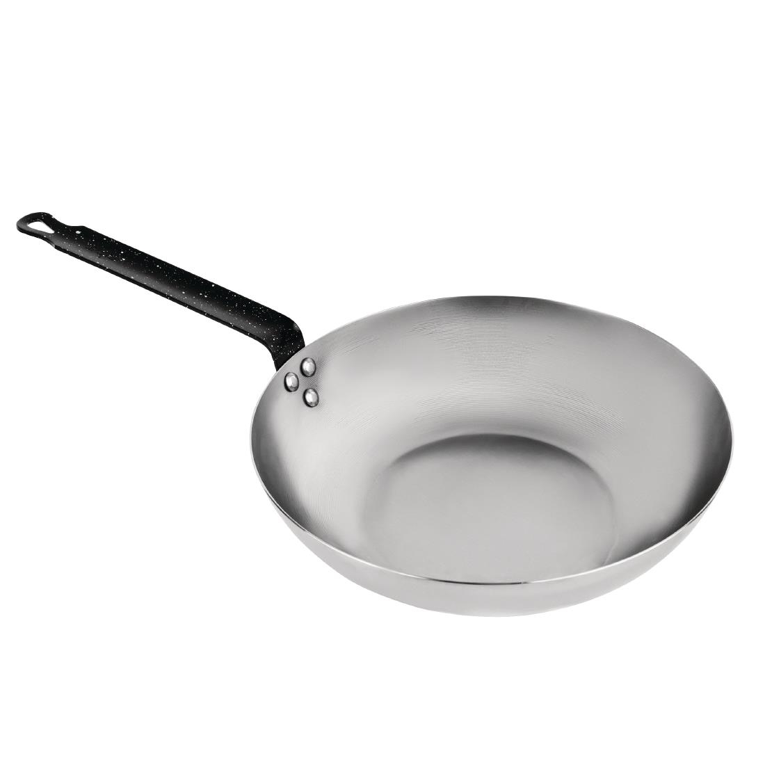 Vogue Black Iron Wok 280mm