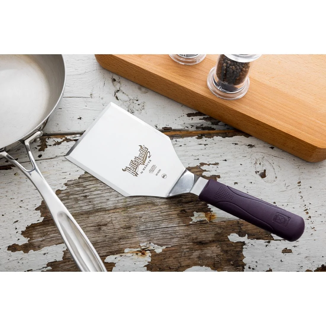 Mercer Culinary Hells Handle Heat Resistant Heavy Duty Turner Large - Image 7