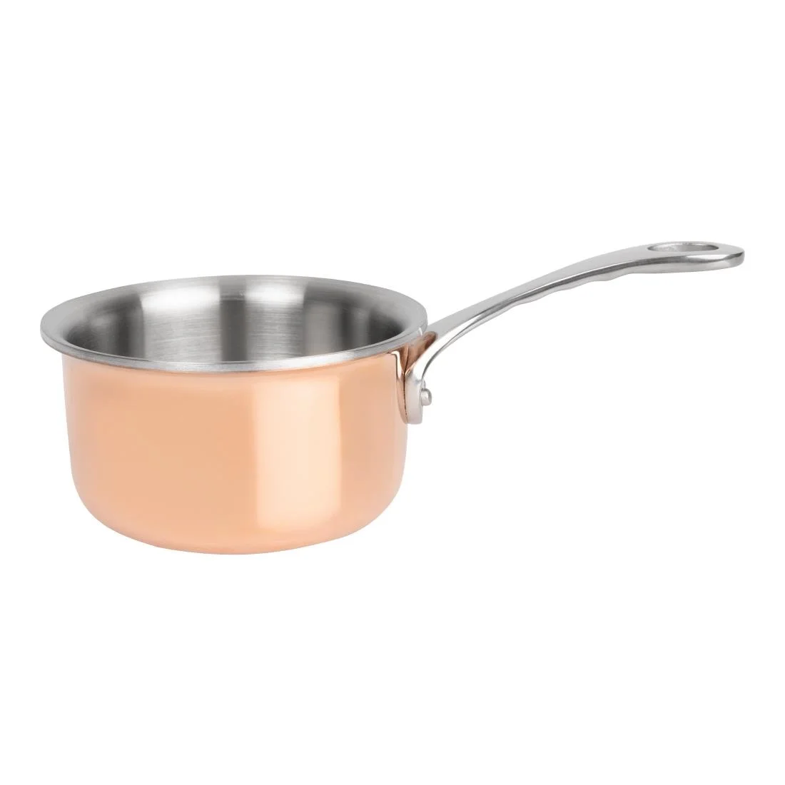 Vogue Mini Copper Tri Wall Saucepan 330ml - Image 3