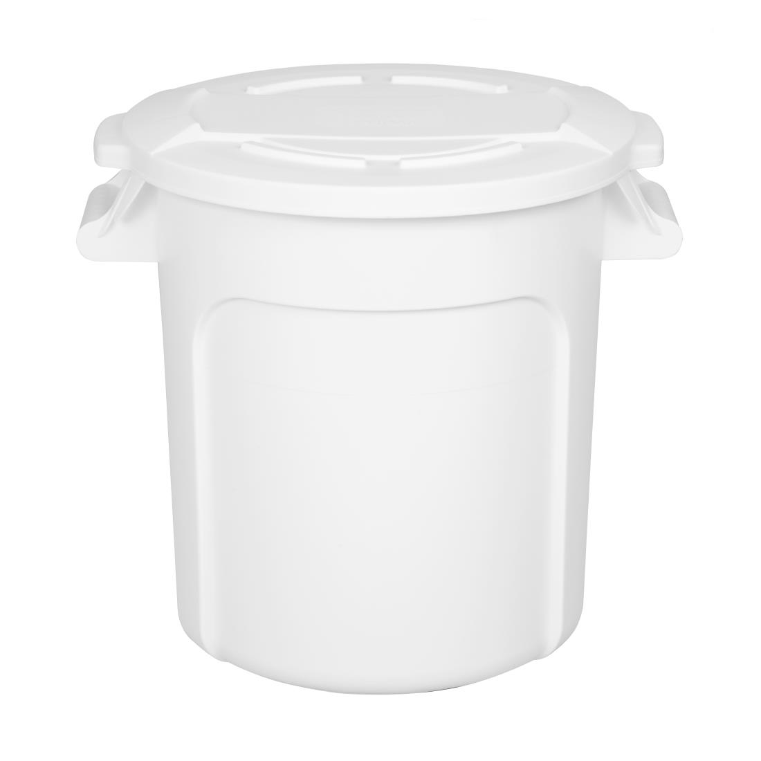 Vogue White Round Container Bin 38Ltr