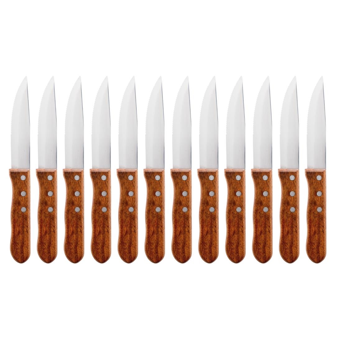 Jumbo Steak Knives Rosewood Handle 250mm