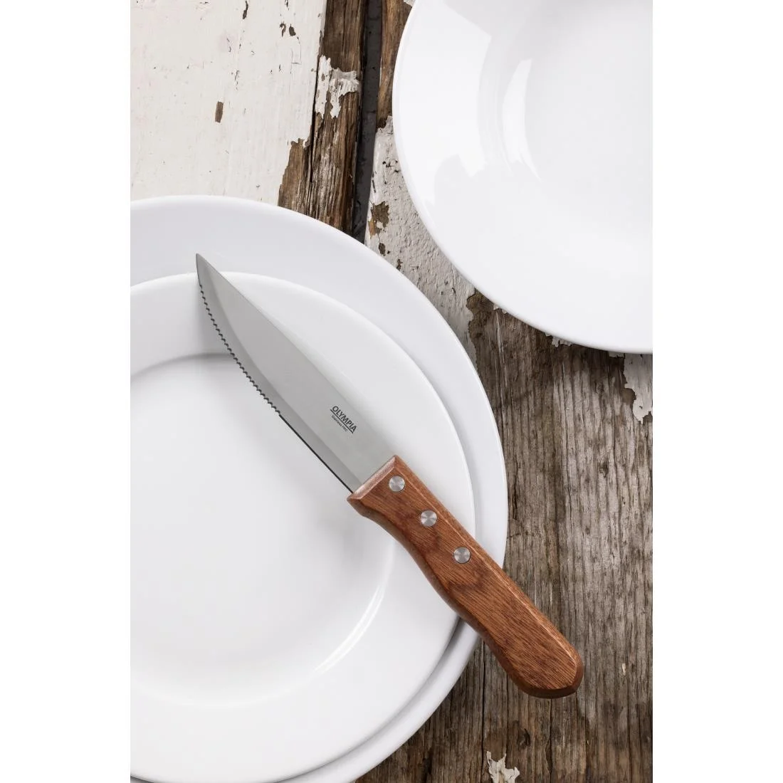 Jumbo Steak Knives Rosewood Handle 250mm - Image 6