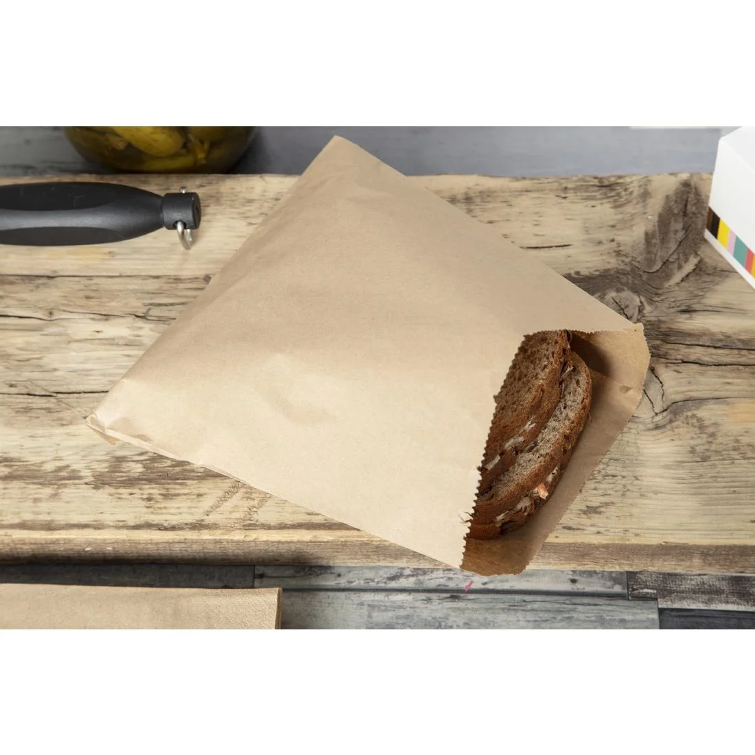 Vegware Compostable Kraft Sandwich Bags (Pack of 1000) - Image 5