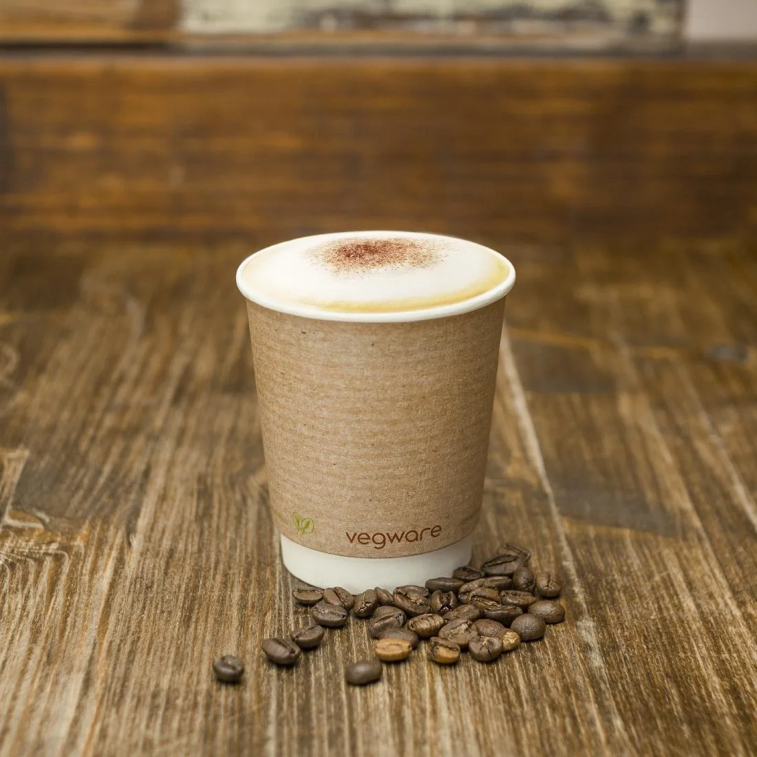Vegware Compostable Disposable Hot Cups 225ml / 8oz - Image 5