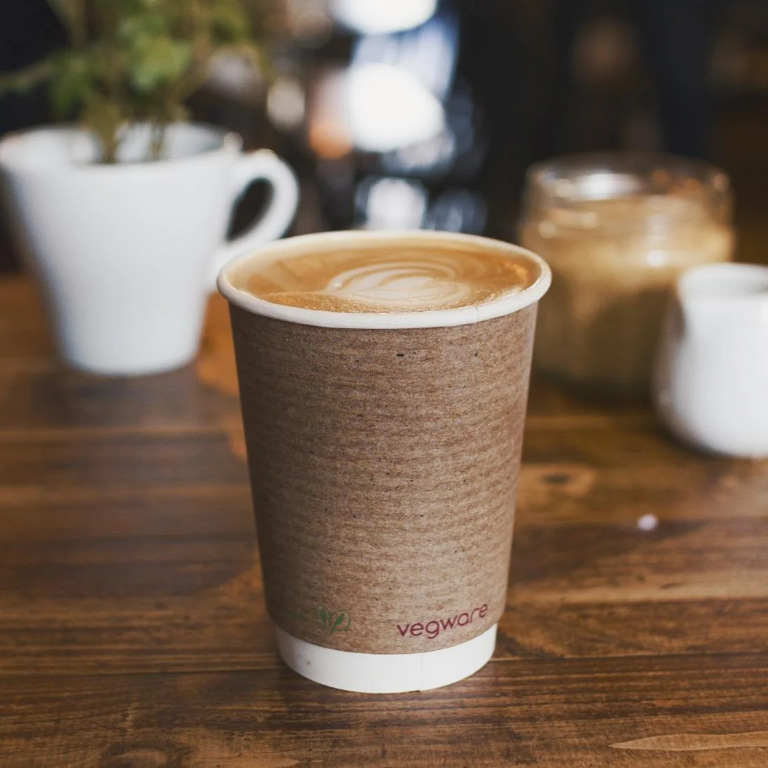 Vegware Compostable Coffee Cups Double Wall 340ml / 12oz (Pack of 500) - Image 6