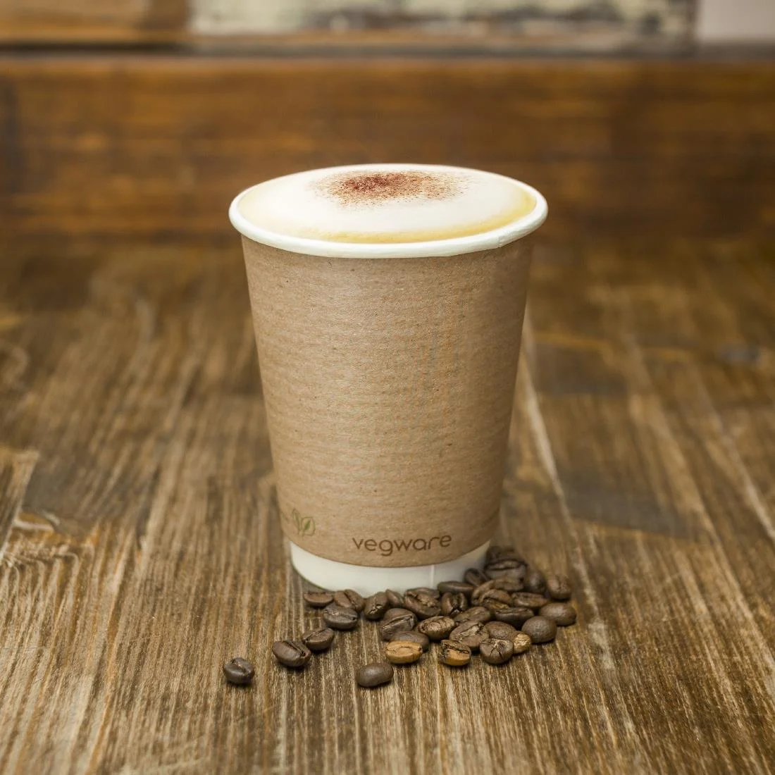Vegware Compostable Coffee Cups Double Wall 340ml / 12oz (Pack of 500) - Image 5