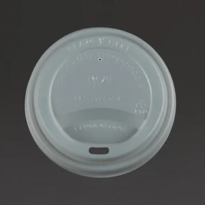 Vegware Compostable Coffee Cup Lids 340ml / 12oz and 455ml / 16oz (Pack of 1000)