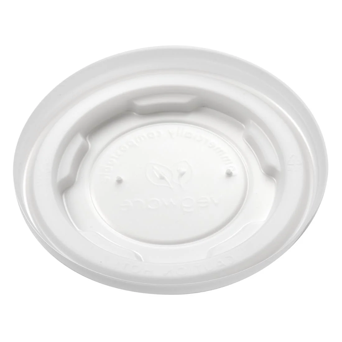 Vegware Compostable Hot Food Pot Flat Lids 170ml / 6oz and 230ml / 8oz - Image 3