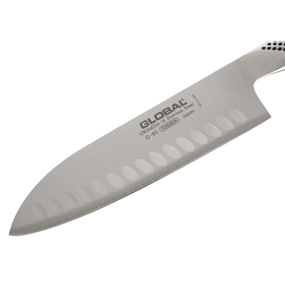 Global G 48 Santoku Fluted Knife 18cm