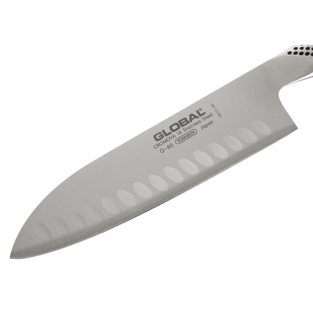 Global G 48 Santoku Fluted Knife 18cm - Image 3