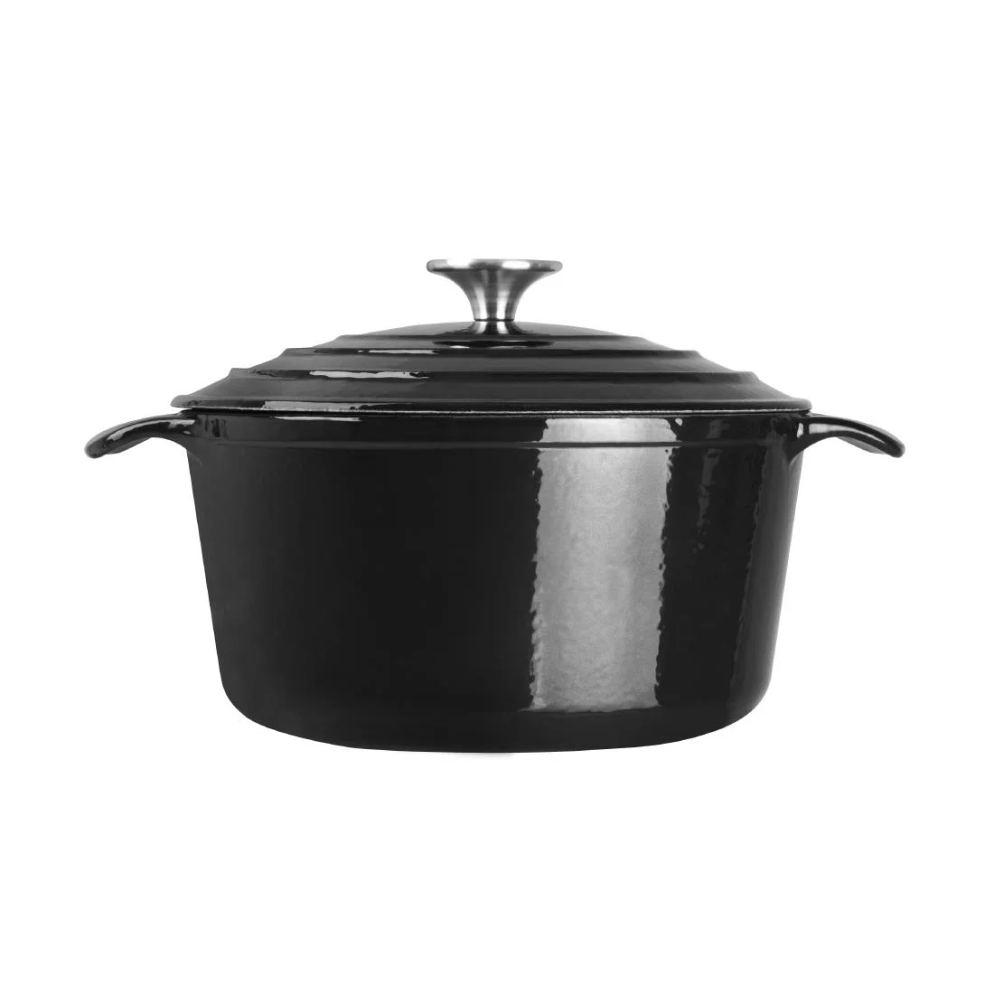 Vogue Black Round Casserole Dish 3.2Ltr - Image 5