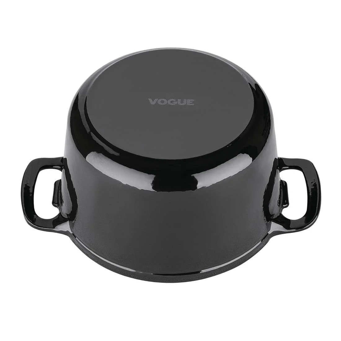 Vogue Black Round Casserole Dish 3.2Ltr - Image 3