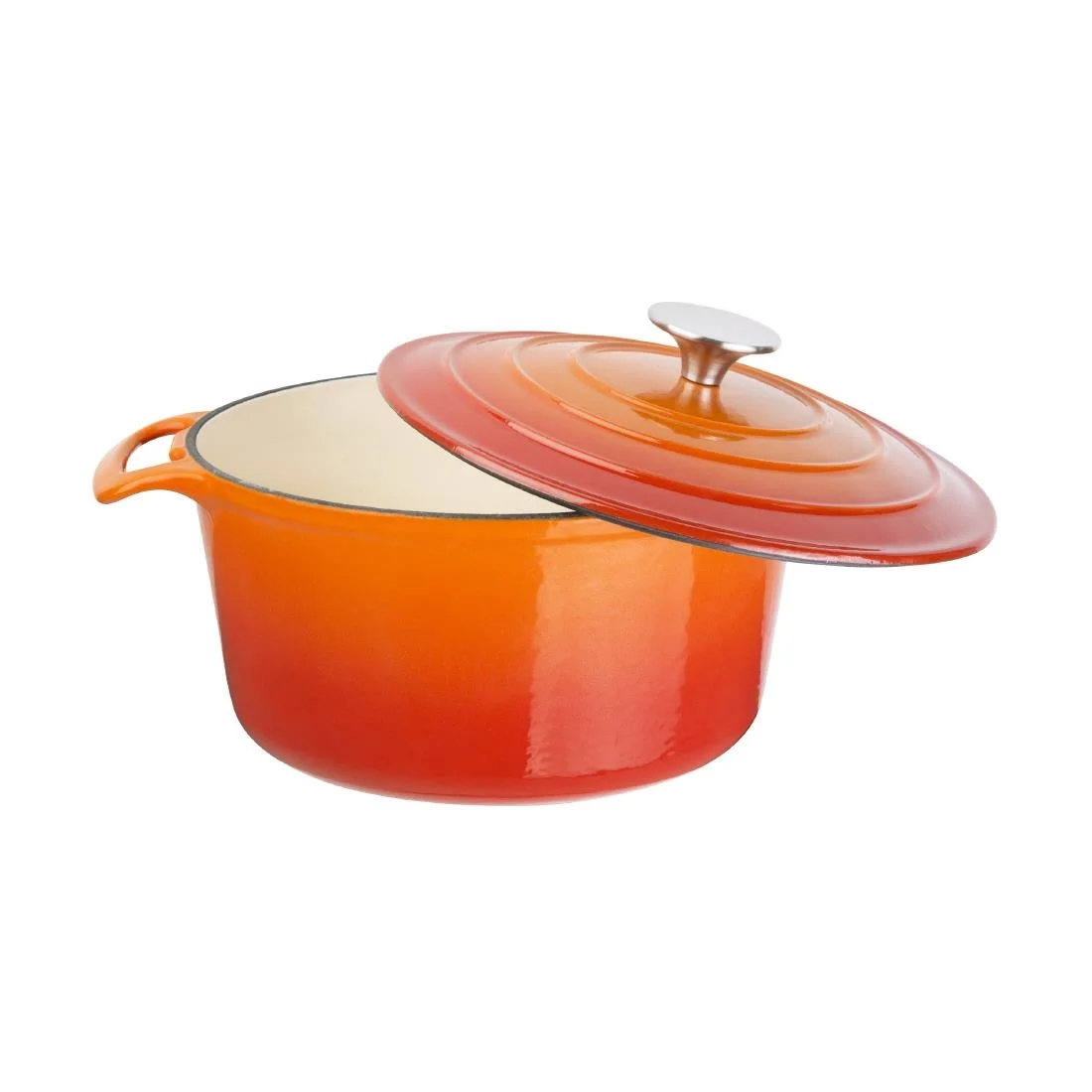 Vogue Orange Round Casserole Dish 3.2Ltr - Image 3