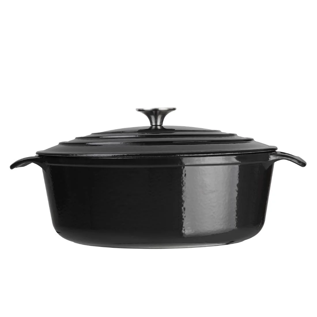 Vogue Black Oval Casserole Dish 5Ltr - Image 3