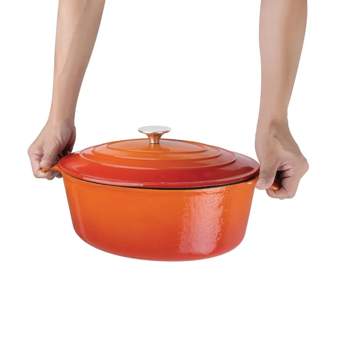 Vogue Orange Oval Casserole Dish 5Ltr - Image 4