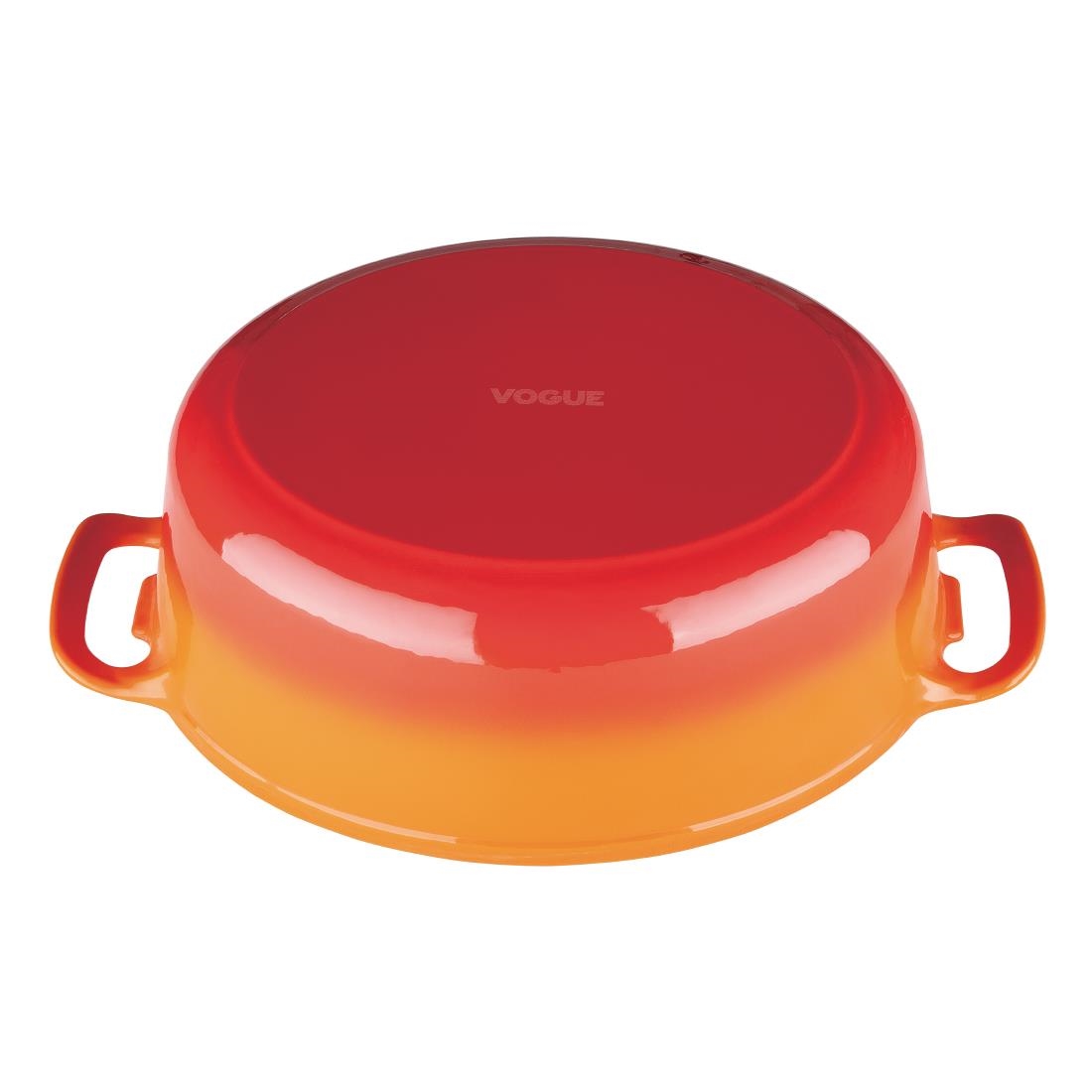 Vogue Orange Oval Casserole Dish 6Ltr