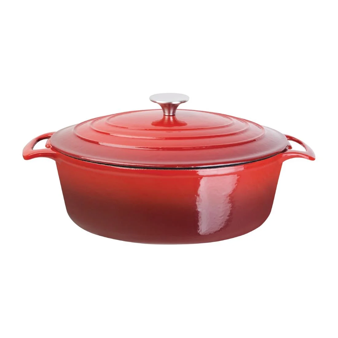 Vogue Red Oval Casserole Dish 6Ltr - Image 5