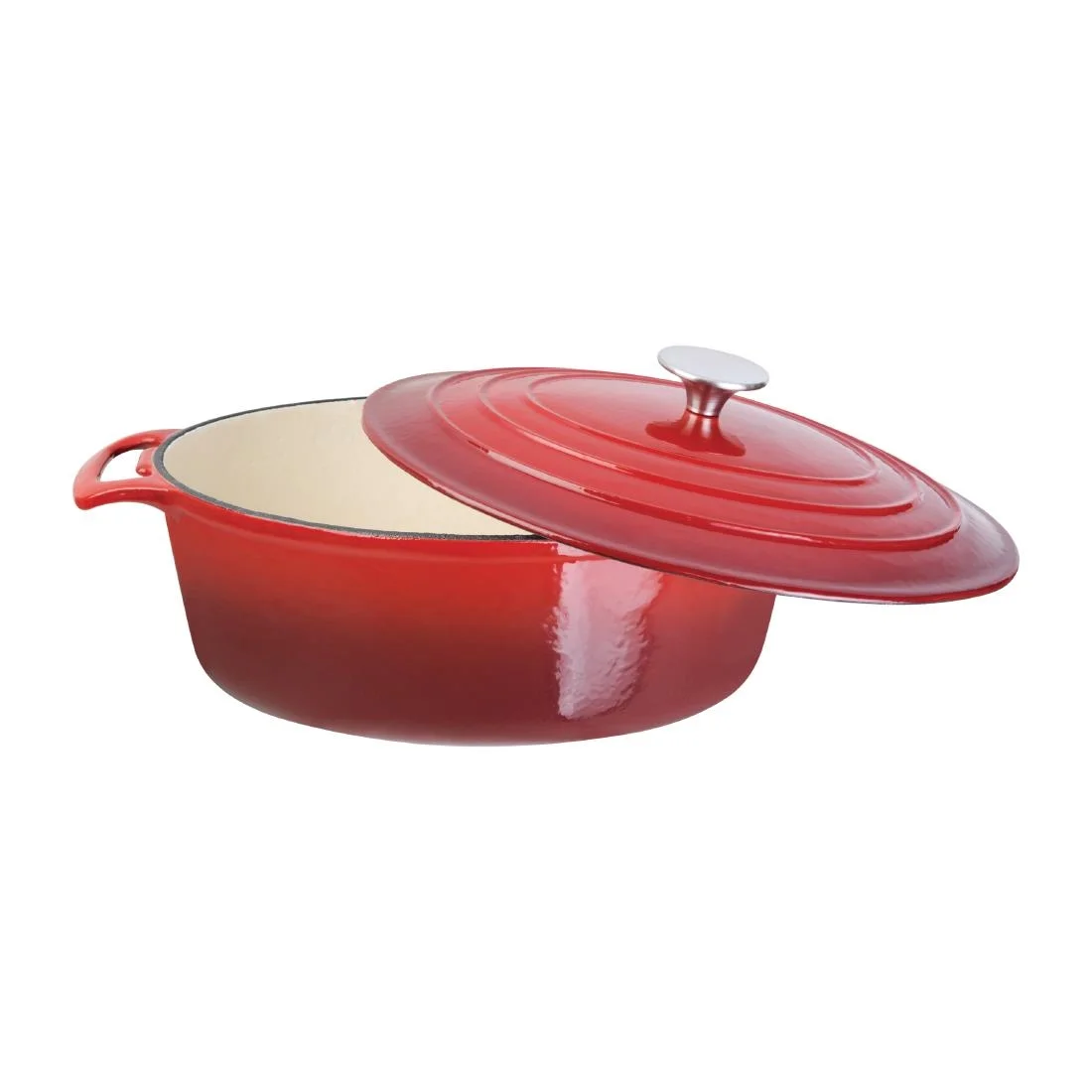 Vogue Red Oval Casserole Dish 6Ltr - Image 6