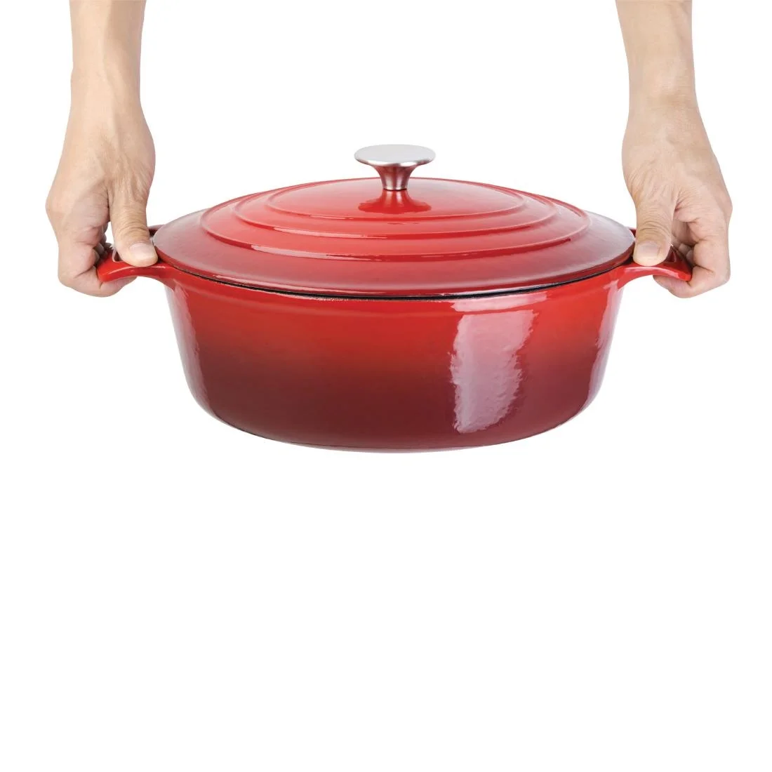 Vogue Red Oval Casserole Dish 6Ltr - Image 7