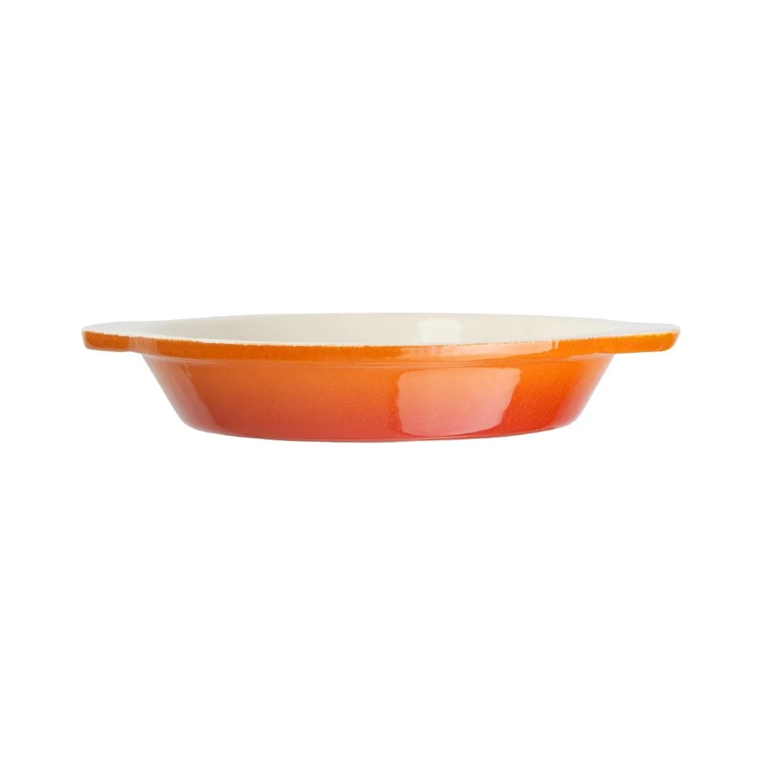 Vogue Orange Round Cast Iron Gratin Dish 400ml - Image 2
