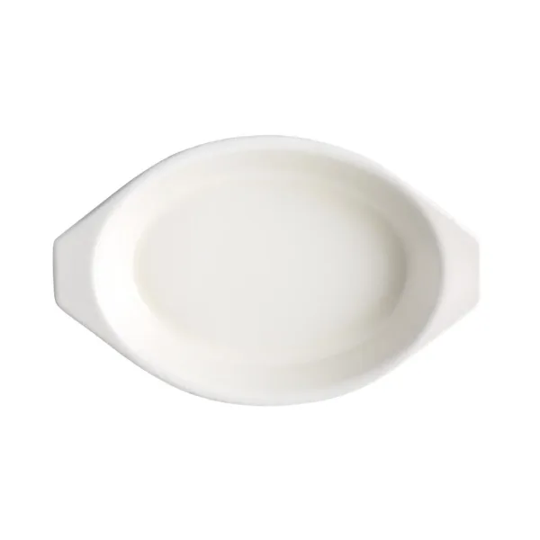 Vogue Orange Oval Cast Iron Gratin 650ml