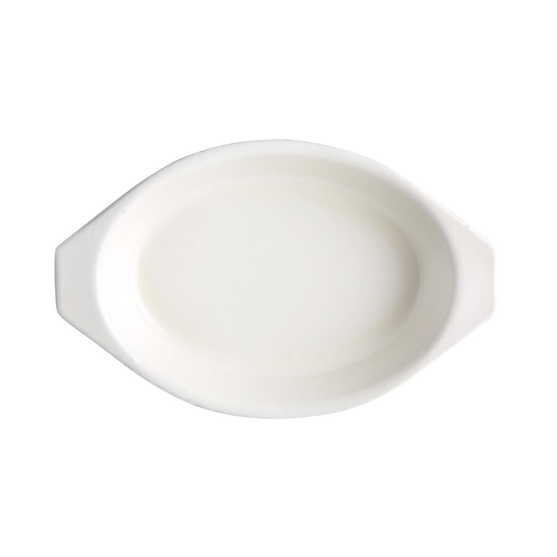 Vogue Orange Oval Cast Iron Gratin 650ml