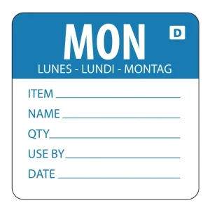 Vogue Dissolvable Day of the Week Labels Monday