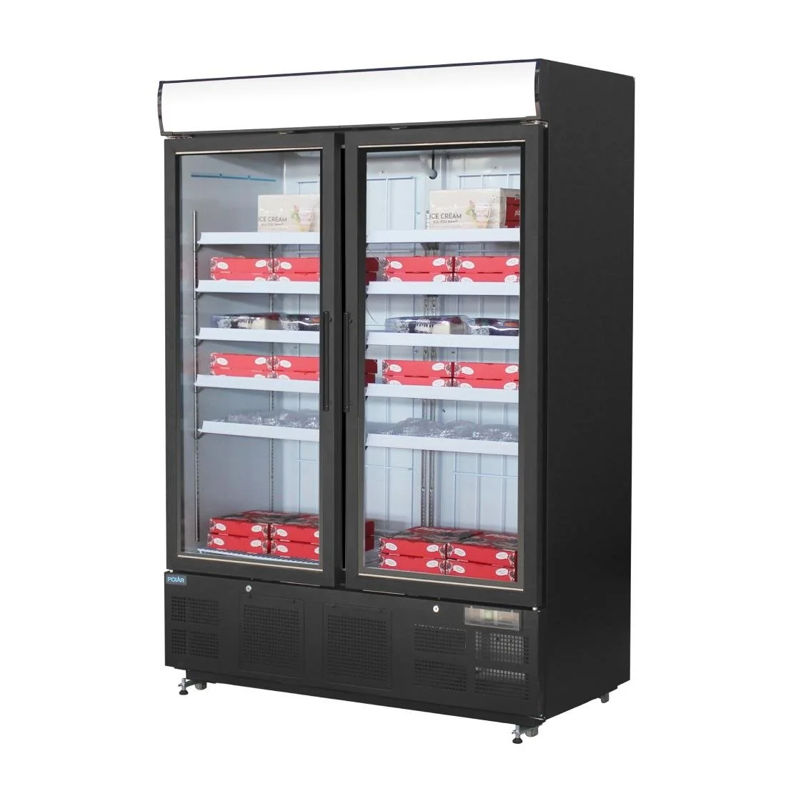 Polar G-Series Upright Display Freezer 920Ltr Black - Image 4