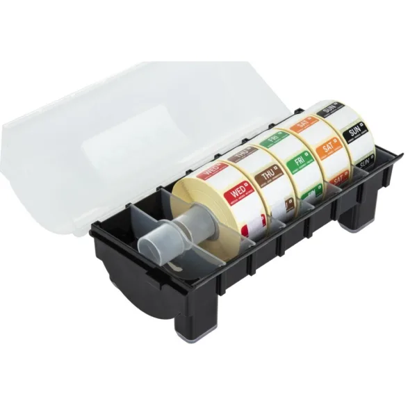 Removable Colour Coded Food Labels with 1" Dispenser