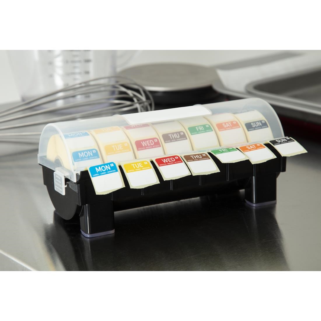 Removable Colour Coded Food Labels with 1" Dispenser