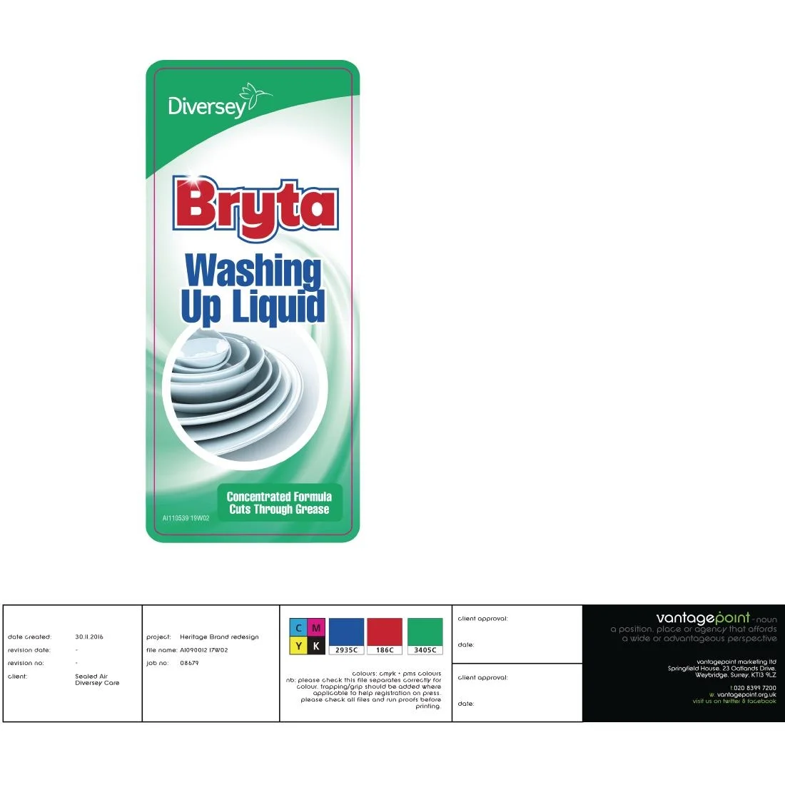 Bryta Washing Up Liquid 1 Litre - Image 2