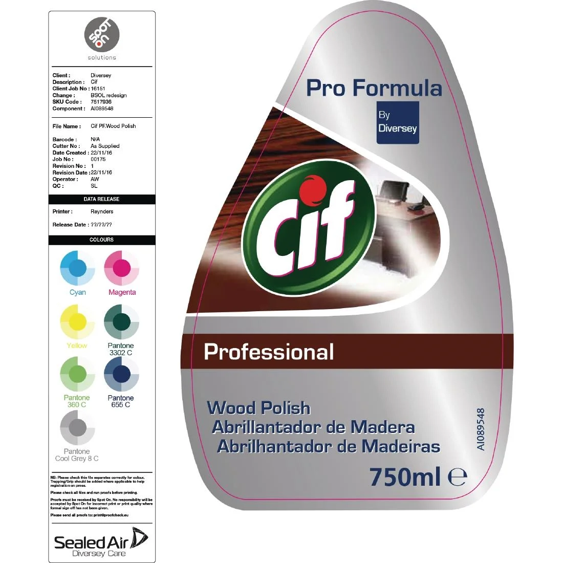 CIF Wood Polish 750ml - Image 2