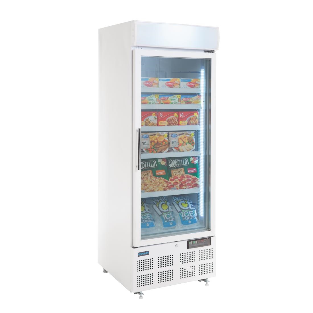 Polar Display Freezer with Light Box 412Ltr