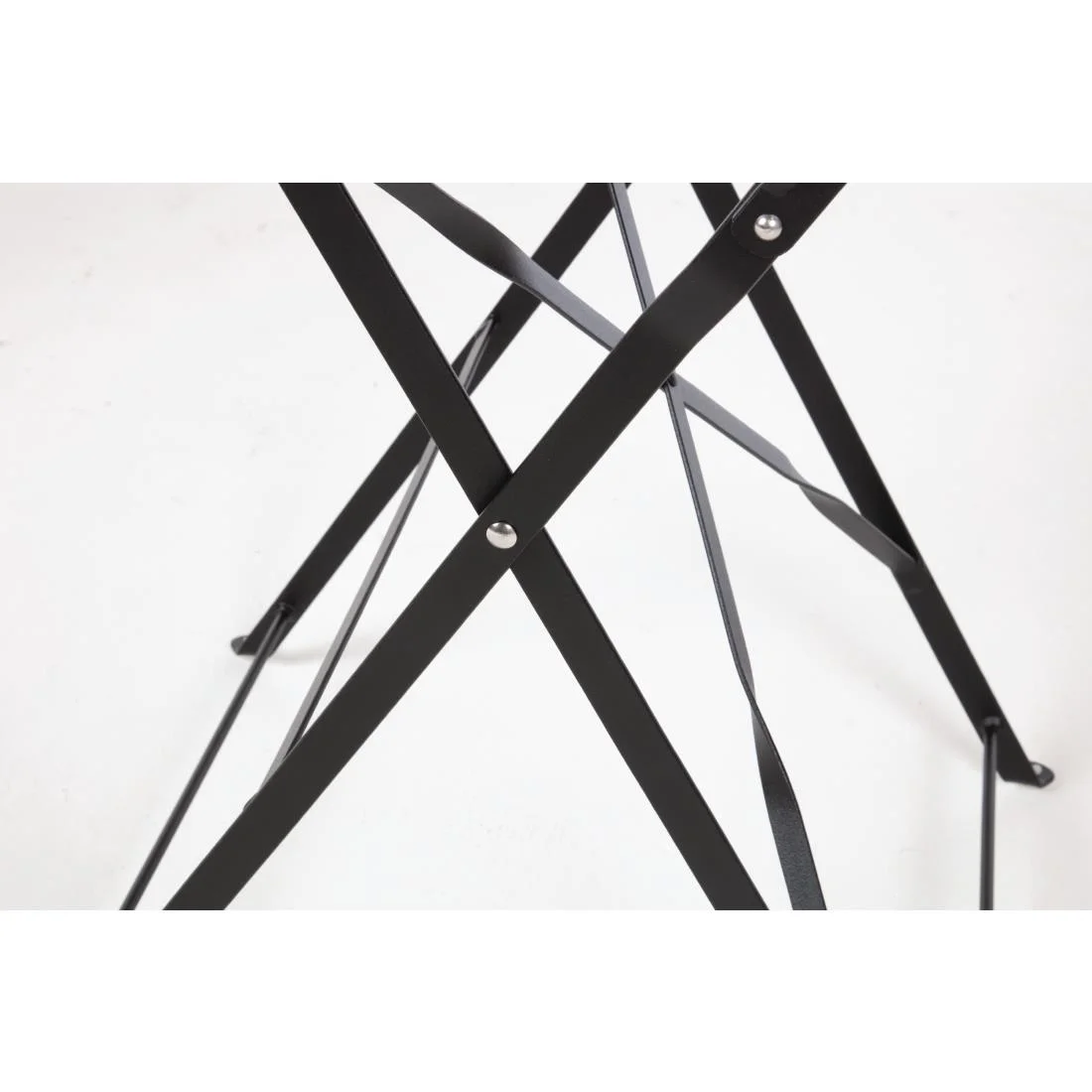 Bolero Black Pavement Style Steel Table 595mm - Image 7