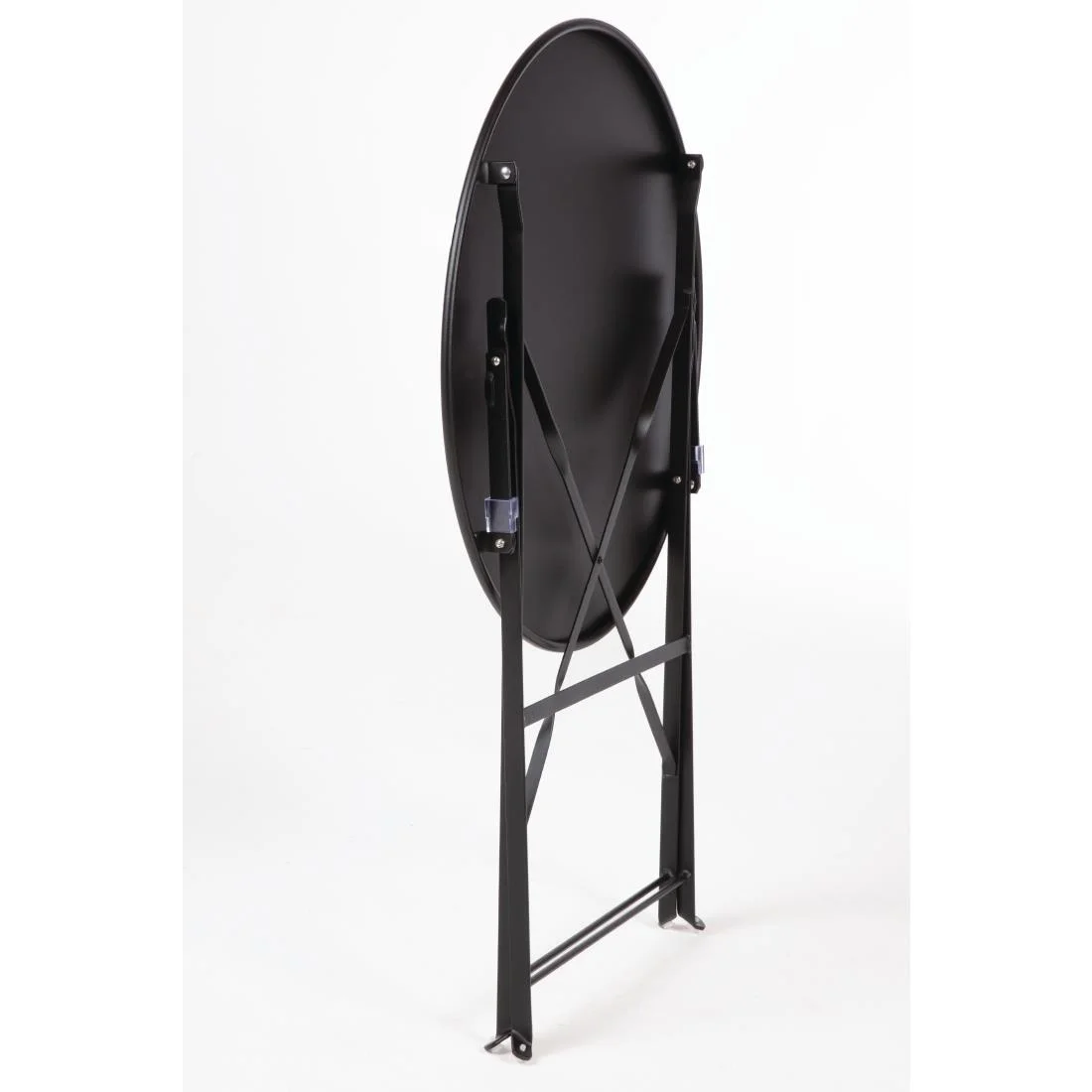 Bolero Black Pavement Style Steel Table 595mm - Image 6