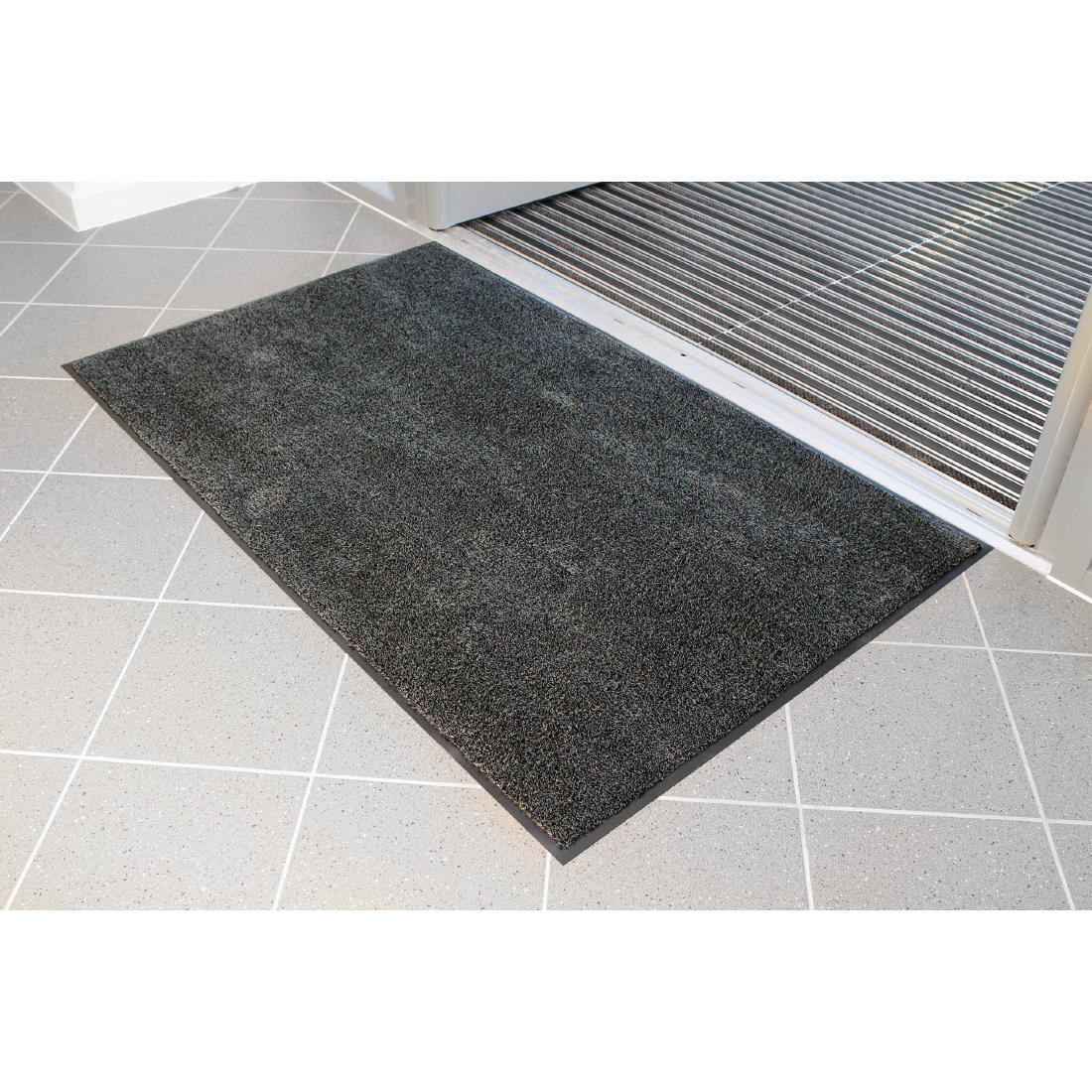 Coba Black Microfibre Entrance Mat Large
