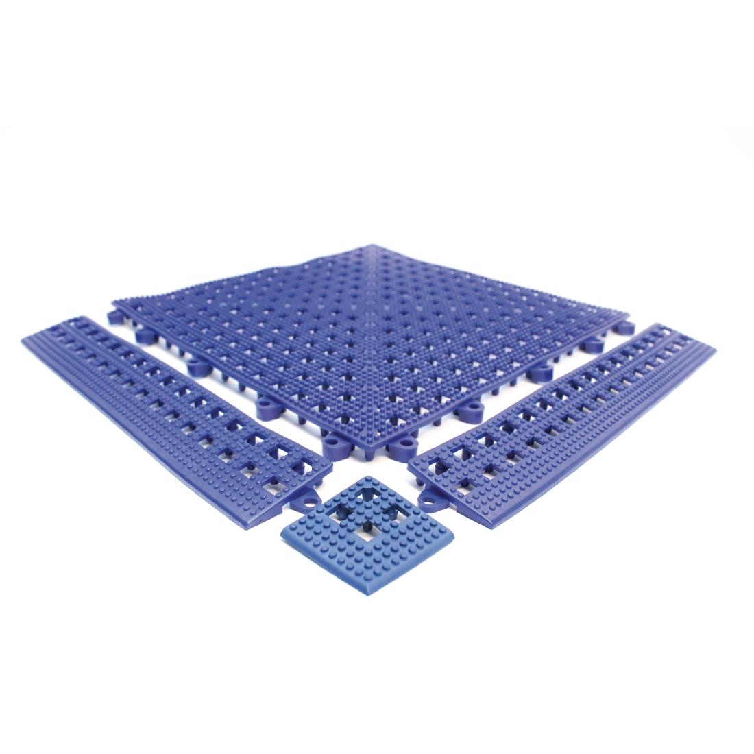 Coba Blue Female Edge Flexi-Deck Tiles