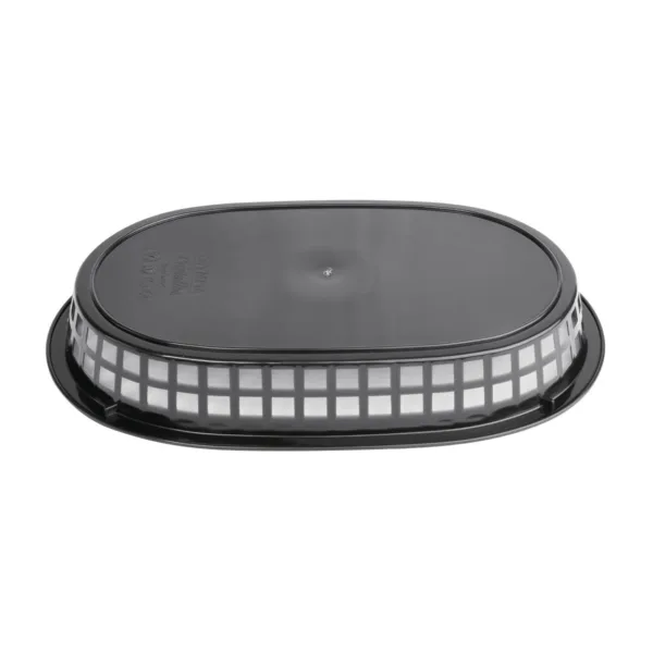 Oval Food Basket Black