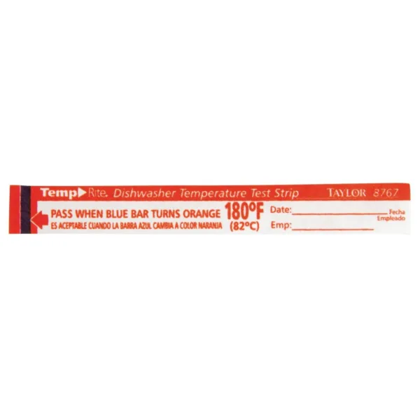 Dishwasher Temperature Test Strip