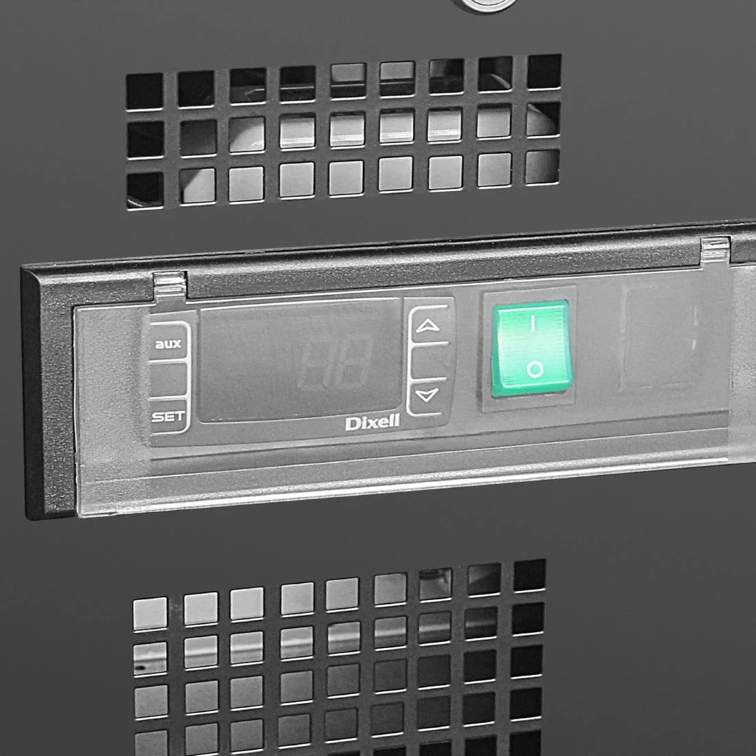 Polar Upright Back Bar Cooler with Sliding Doors in Black 490Ltr - Image 5