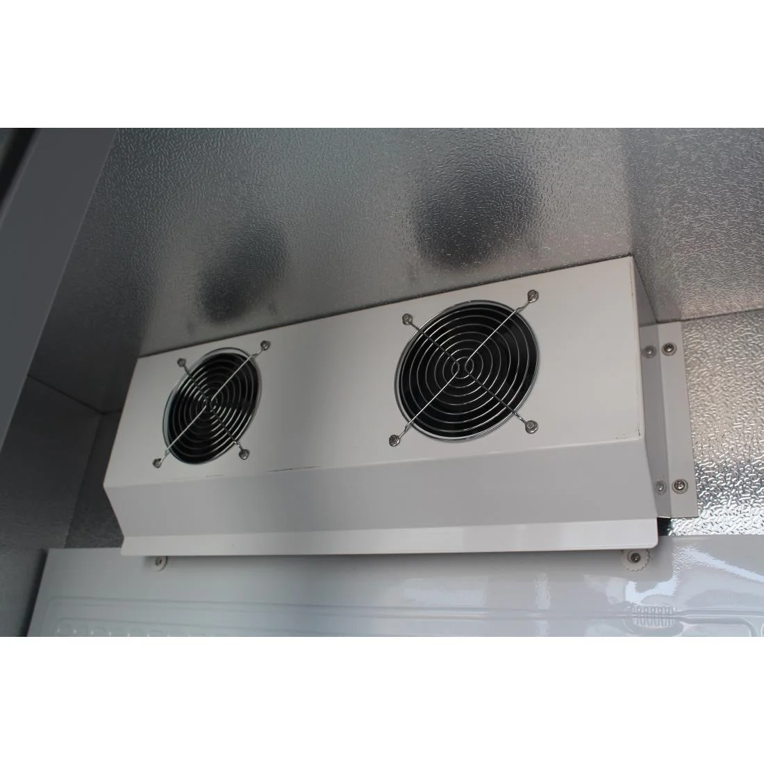 Polar Upright Back Bar Cooler with Hinged Doors in Black 490Ltr - Image 3