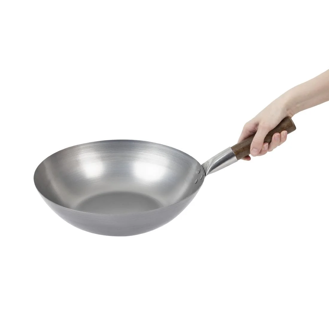 London Wok Flat Bottom Wok 330mm - Image 8