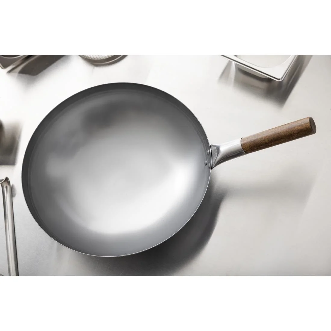 London Wok Round Bottom Wok 356mm - Image 9