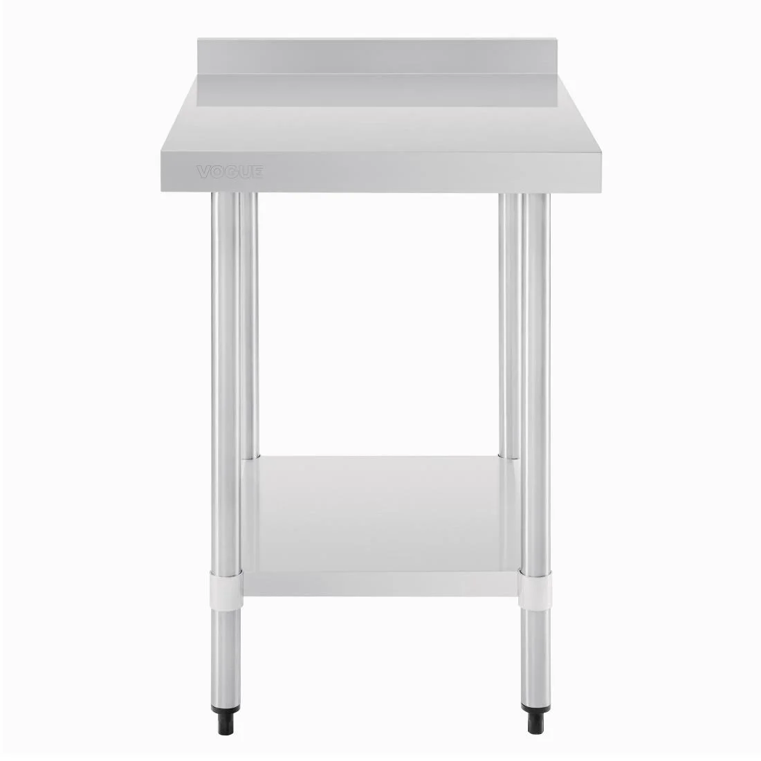 Vogue Stainless Steel Table with Upstand 600mm - Image 2